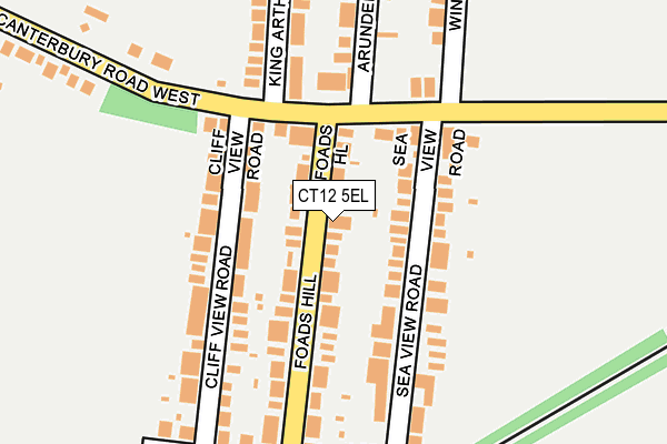 CT12 5EL map - OS OpenMap – Local (Ordnance Survey)