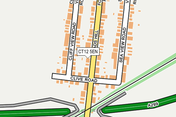 CT12 5EN map - OS OpenMap – Local (Ordnance Survey)