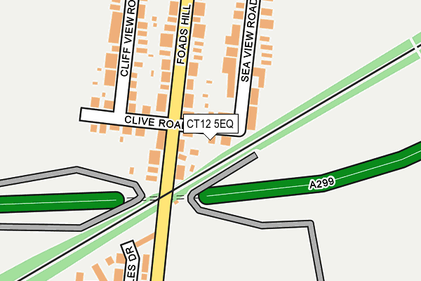 CT12 5EQ map - OS OpenMap – Local (Ordnance Survey)