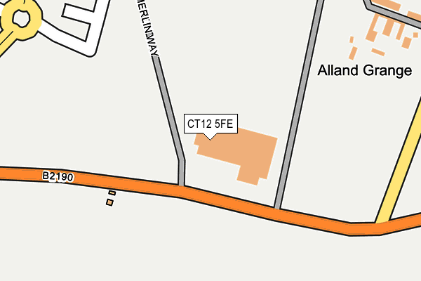 CT12 5FE map - OS OpenMap – Local (Ordnance Survey)