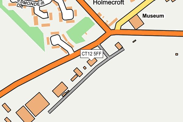 CT12 5FF map - OS OpenMap – Local (Ordnance Survey)