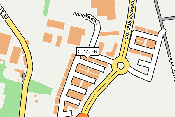 CT12 5FN map - OS OpenMap – Local (Ordnance Survey)