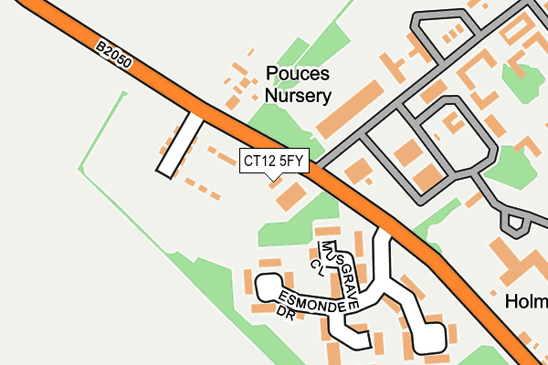 CT12 5FY map - OS OpenMap – Local (Ordnance Survey)