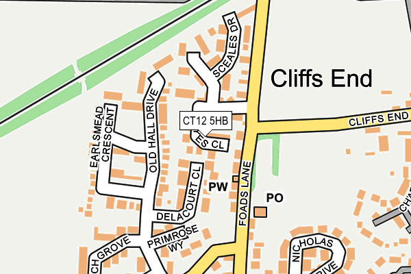 CT12 5HB map - OS OpenMap – Local (Ordnance Survey)