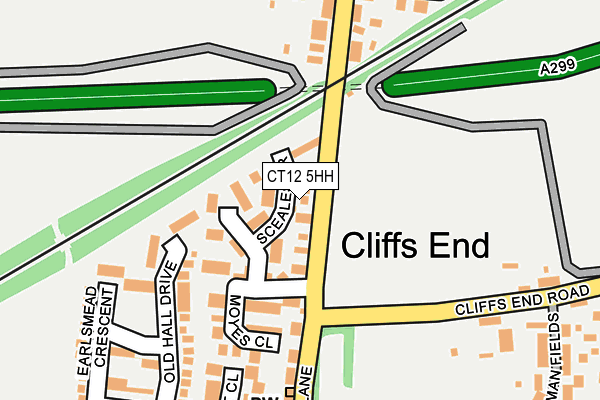 CT12 5HH map - OS OpenMap – Local (Ordnance Survey)