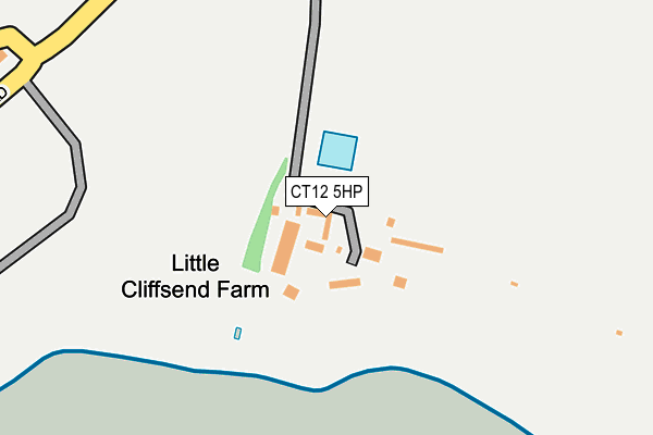 CT12 5HP map - OS OpenMap – Local (Ordnance Survey)