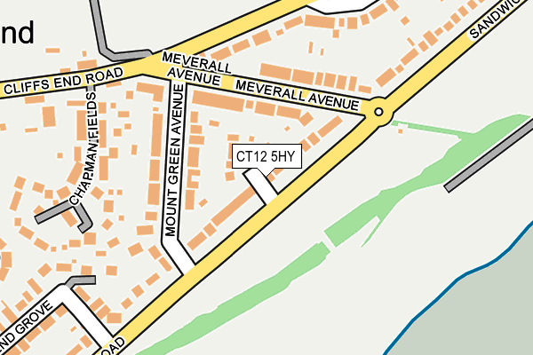 CT12 5HY map - OS OpenMap – Local (Ordnance Survey)