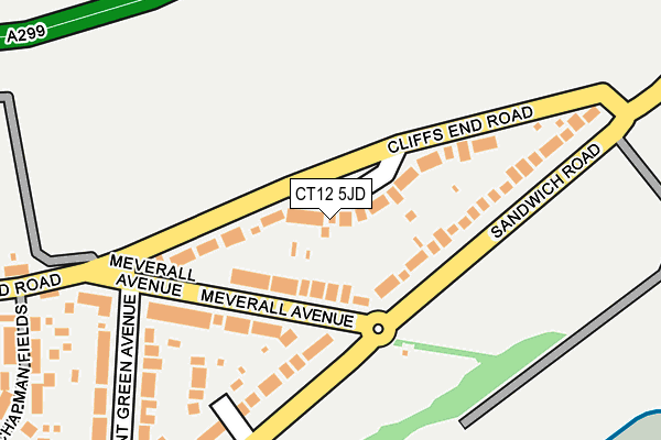 CT12 5JD map - OS OpenMap – Local (Ordnance Survey)