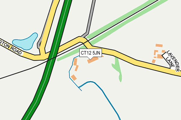 CT12 5JN map - OS OpenMap – Local (Ordnance Survey)