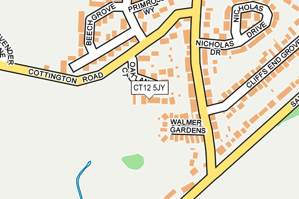 CT12 5JY map - OS OpenMap – Local (Ordnance Survey)