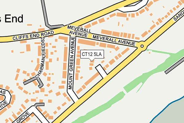 CT12 5LA map - OS OpenMap – Local (Ordnance Survey)