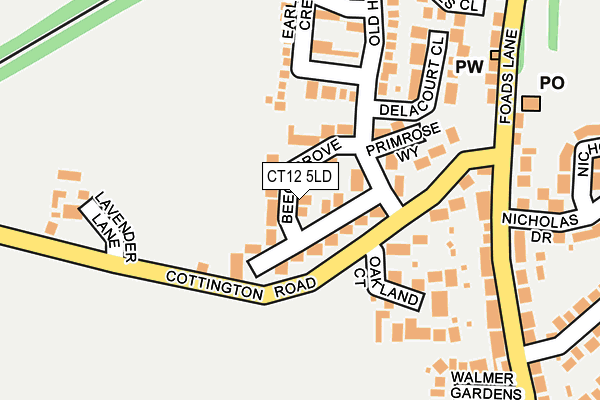 CT12 5LD map - OS OpenMap – Local (Ordnance Survey)