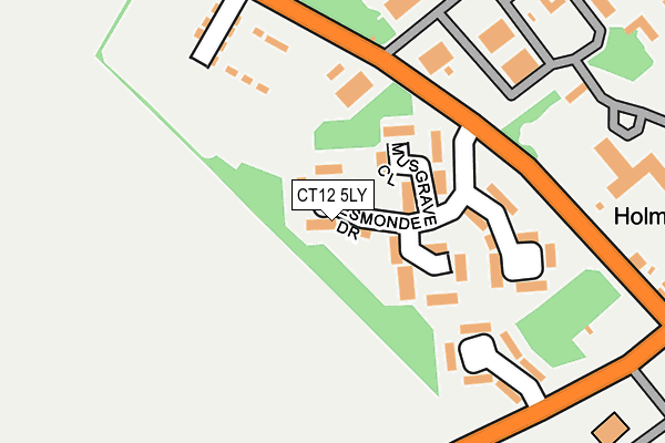 CT12 5LY map - OS OpenMap – Local (Ordnance Survey)