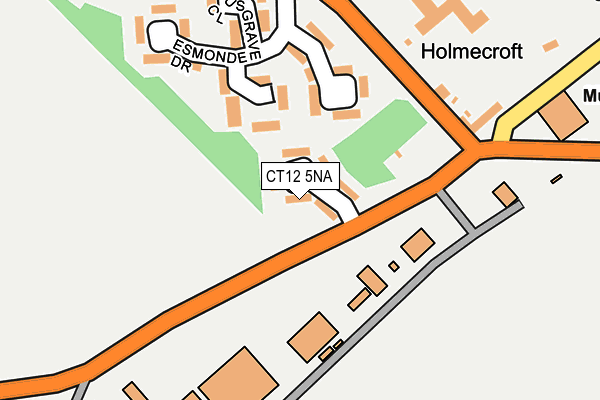 CT12 5NA map - OS OpenMap – Local (Ordnance Survey)