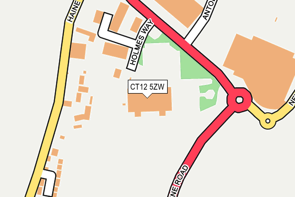 CT12 5ZW map - OS OpenMap – Local (Ordnance Survey)
