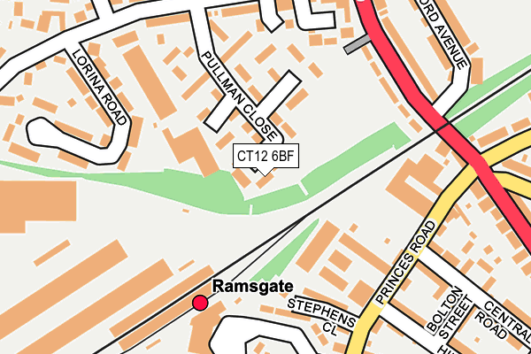 CT12 6BF map - OS OpenMap – Local (Ordnance Survey)