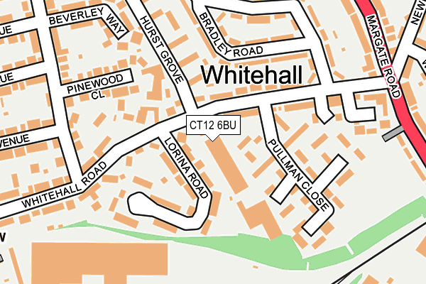 CT12 6BU map - OS OpenMap – Local (Ordnance Survey)