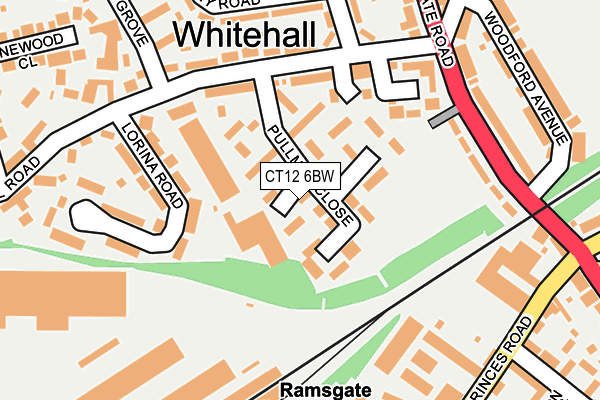 CT12 6BW map - OS OpenMap – Local (Ordnance Survey)