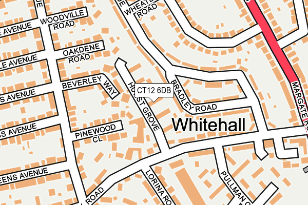 CT12 6DB map - OS OpenMap – Local (Ordnance Survey)