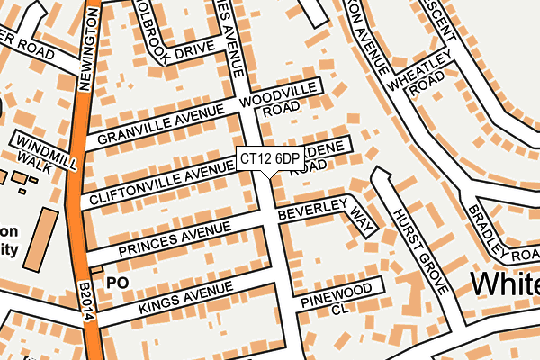 CT12 6DP map - OS OpenMap – Local (Ordnance Survey)