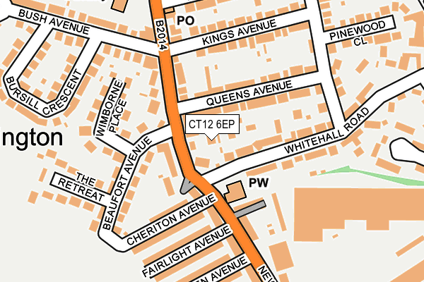 CT12 6EP map - OS OpenMap – Local (Ordnance Survey)