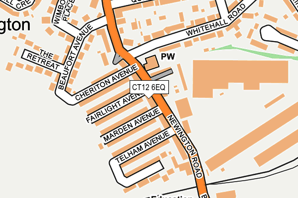 CT12 6EQ map - OS OpenMap – Local (Ordnance Survey)