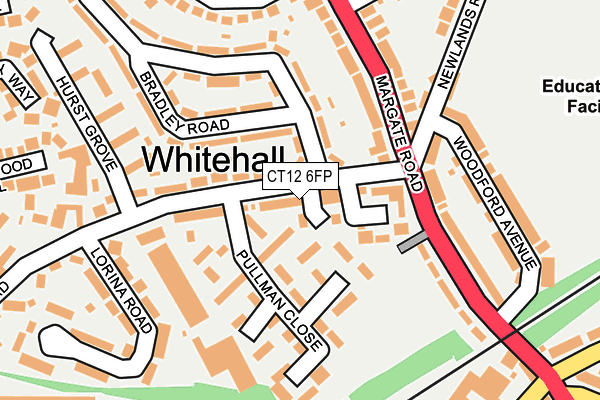 CT12 6FP map - OS OpenMap – Local (Ordnance Survey)