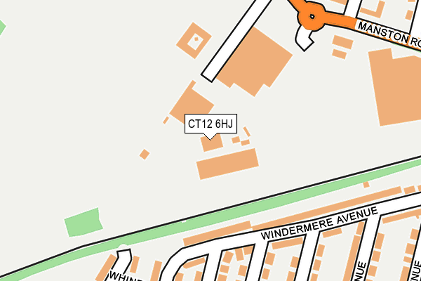 CT12 6HJ map - OS OpenMap – Local (Ordnance Survey)