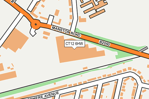 CT12 6HW map - OS OpenMap – Local (Ordnance Survey)