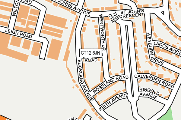 CT12 6JN map - OS OpenMap – Local (Ordnance Survey)