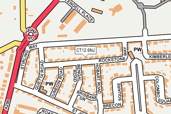 CT12 6NJ map - OS OpenMap – Local (Ordnance Survey)