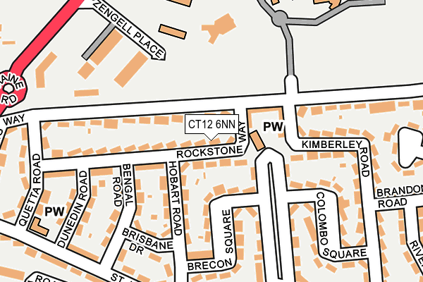 CT12 6NN map - OS OpenMap – Local (Ordnance Survey)
