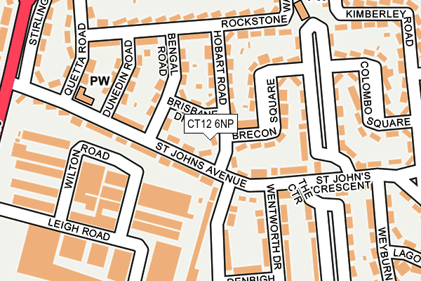 CT12 6NP map - OS OpenMap – Local (Ordnance Survey)