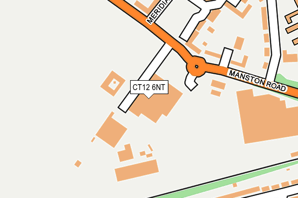 CT12 6NT map - OS OpenMap – Local (Ordnance Survey)