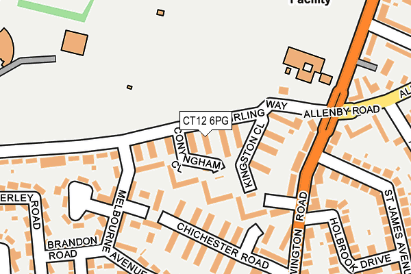 CT12 6PG map - OS OpenMap – Local (Ordnance Survey)