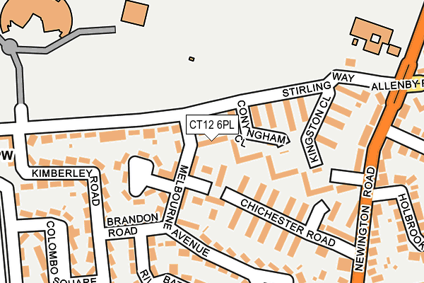 CT12 6PL map - OS OpenMap – Local (Ordnance Survey)