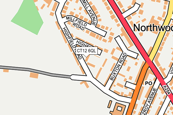 CT12 6QL map - OS OpenMap – Local (Ordnance Survey)