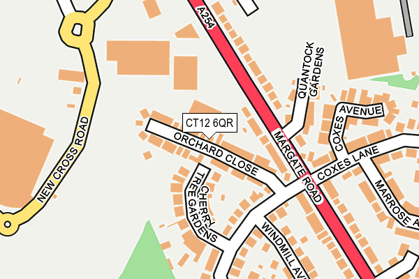 CT12 6QR map - OS OpenMap – Local (Ordnance Survey)