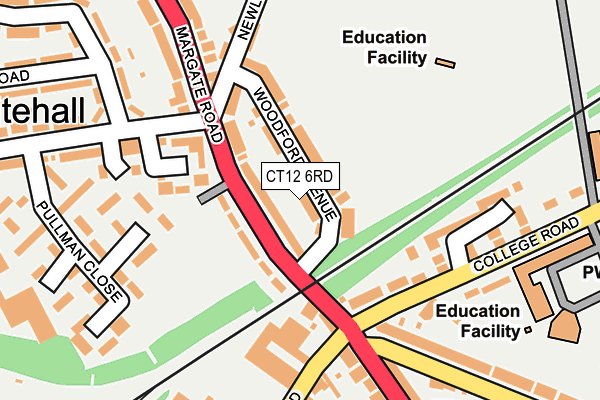 CT12 6RD map - OS OpenMap – Local (Ordnance Survey)
