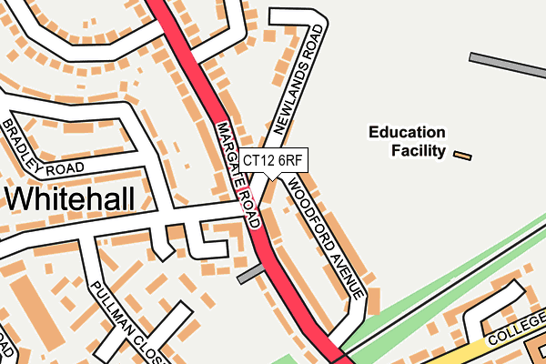 CT12 6RF map - OS OpenMap – Local (Ordnance Survey)