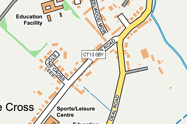 CT13 0BY map - OS OpenMap – Local (Ordnance Survey)