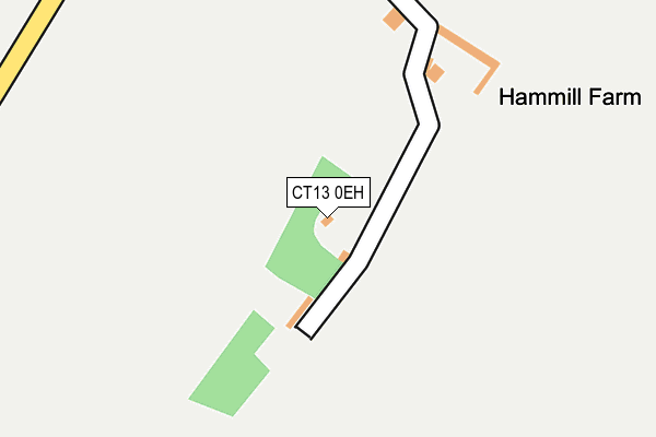 CT13 0EH map - OS OpenMap – Local (Ordnance Survey)