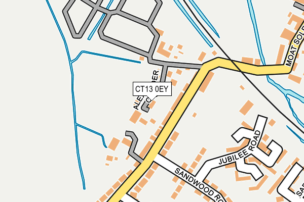 CT13 0EY map - OS OpenMap – Local (Ordnance Survey)