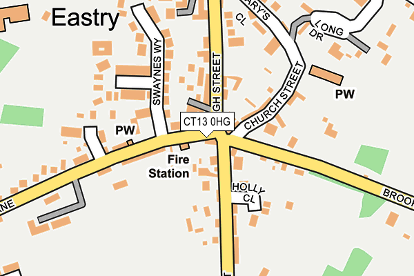 CT13 0HG map - OS OpenMap – Local (Ordnance Survey)