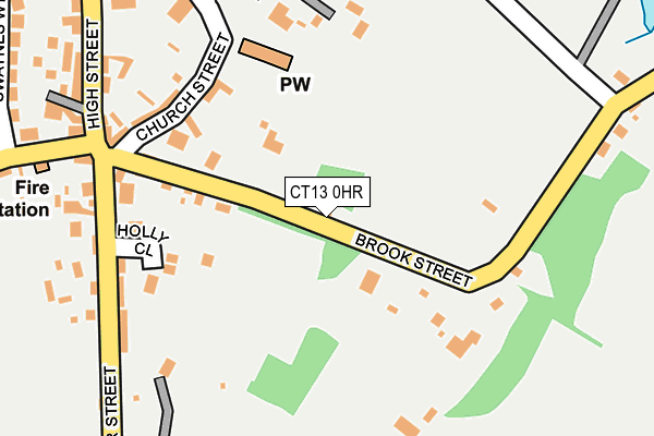 CT13 0HR map - OS OpenMap – Local (Ordnance Survey)