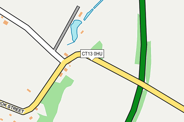 CT13 0HU map - OS OpenMap – Local (Ordnance Survey)