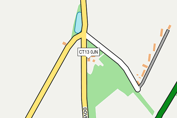 CT13 0JN map - OS OpenMap – Local (Ordnance Survey)