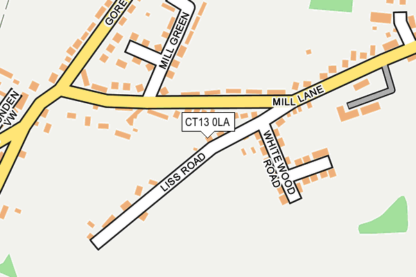 CT13 0LA map - OS OpenMap – Local (Ordnance Survey)