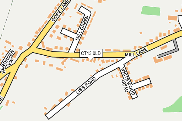 CT13 0LD map - OS OpenMap – Local (Ordnance Survey)