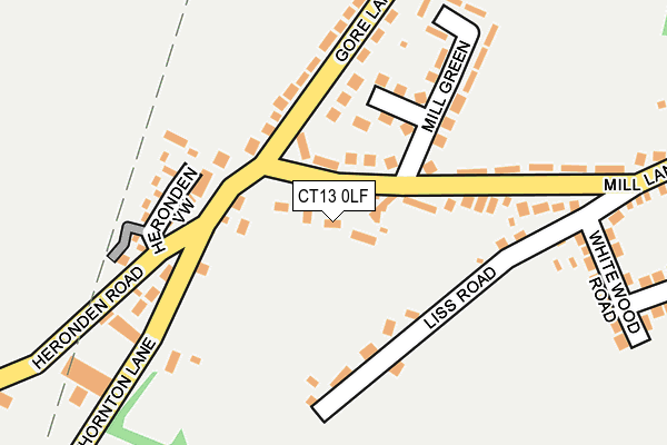 CT13 0LF map - OS OpenMap – Local (Ordnance Survey)